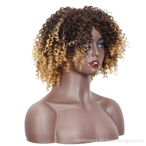 Rebecca summer passion curly wig heat resistant virgin temple human synthetic hair wigs synthetic braiding hair wigs  for woman